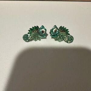 Green Chameleon Earrings Baublebar pascal